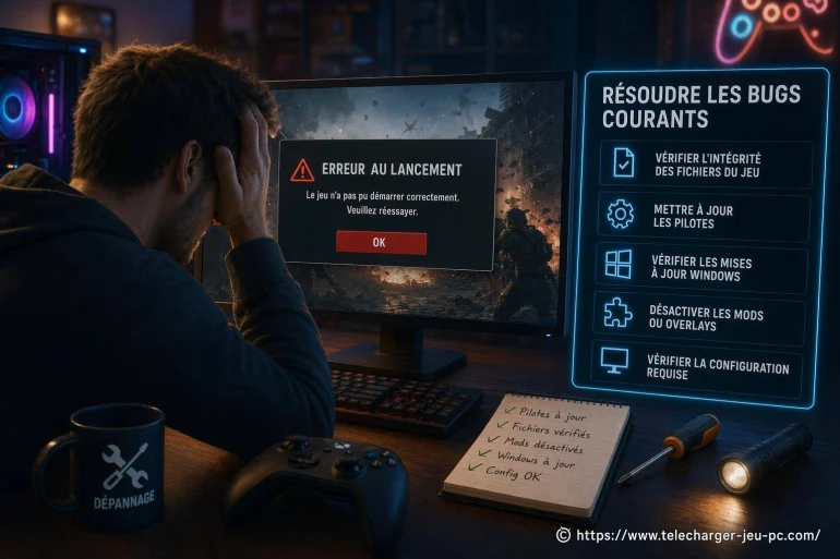 Résoudre les bugs courants lors du lancement d’un jeu : guide pratique