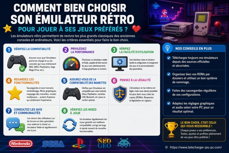 Comment bien choisir son émulateur rétro pour jouer à ses jeux préférés ?