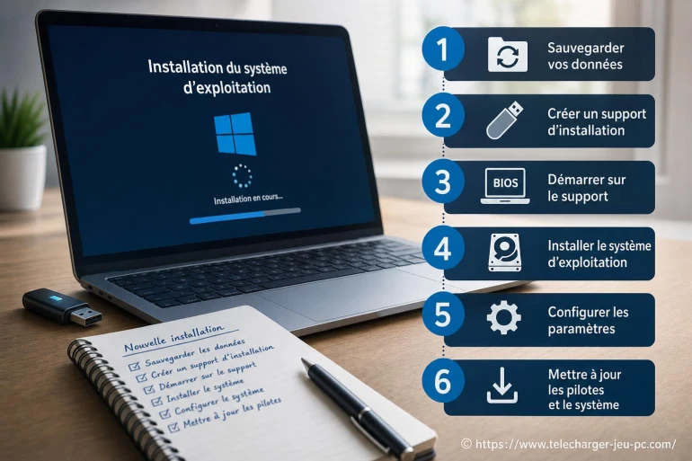 Installer un nouveau système d’exploitation : guide pas à pas pour réussir